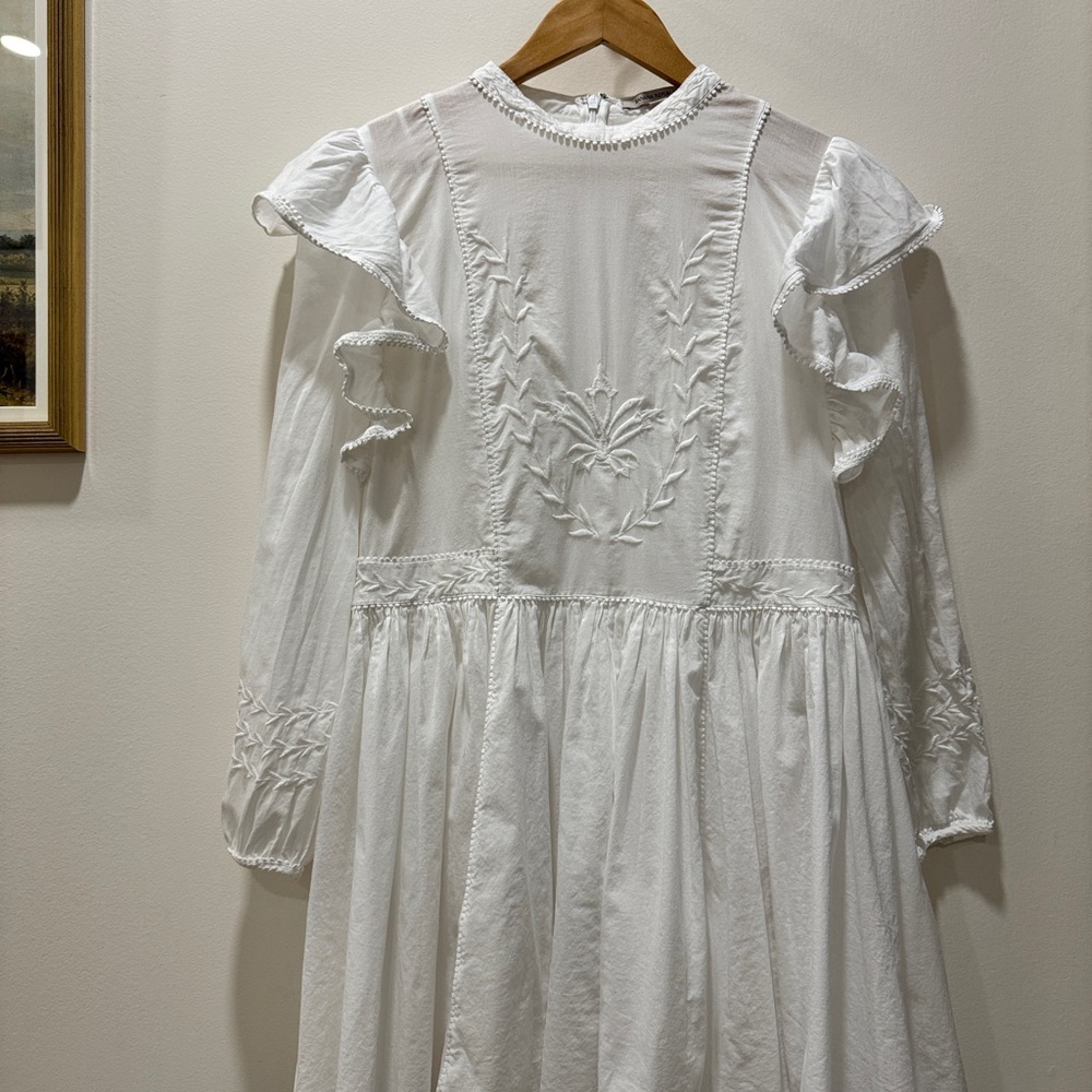 Banana Republic White Textured Blouse